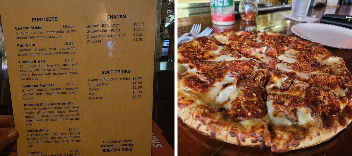 O'Rourke's Pub Menu